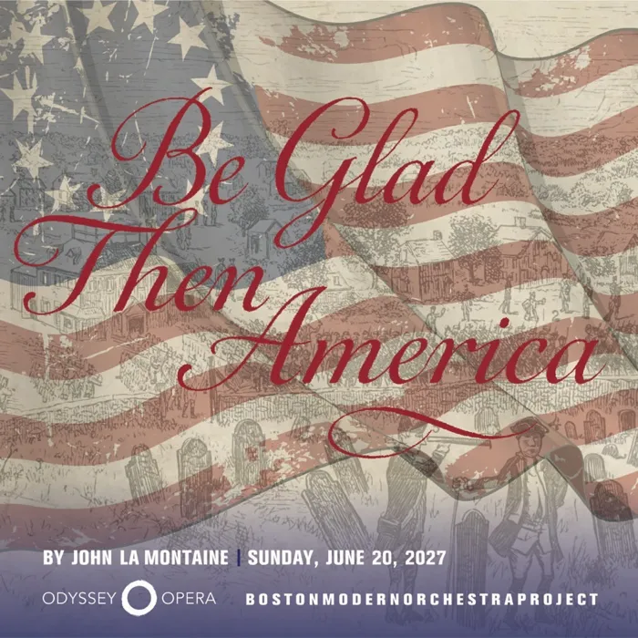 Production art for Be Glad Then America