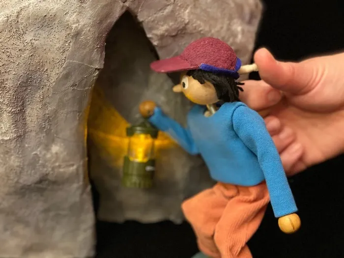 Production art for Dig Down Deep: A Cave Adventure by CactusHead Puppets — World Premiere