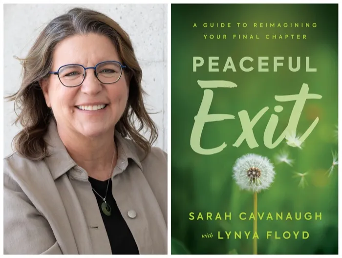 Production art for Sarah Cavanaugh with Heather Myers: Peaceful Exit