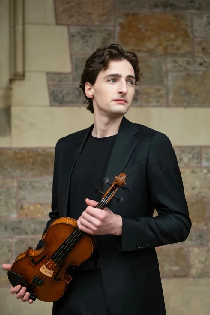 Production art for Brahms Violin Concerto with Joshua Brown