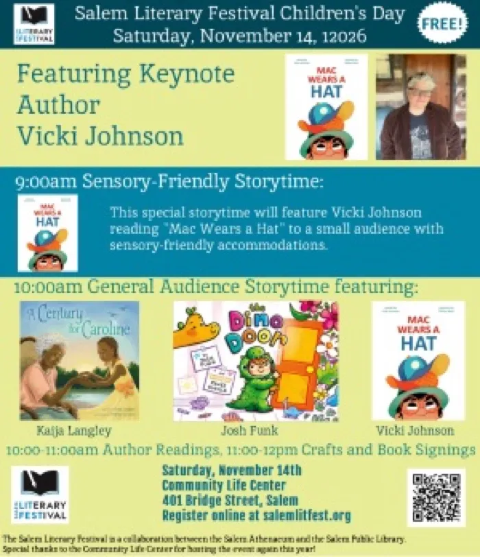 Production art for Salem Literary Festival Children's Day