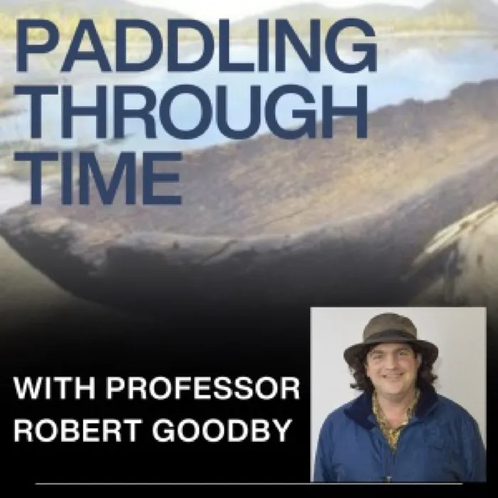 Production art for Paddling Through Time: The Long History of Canoes in New England