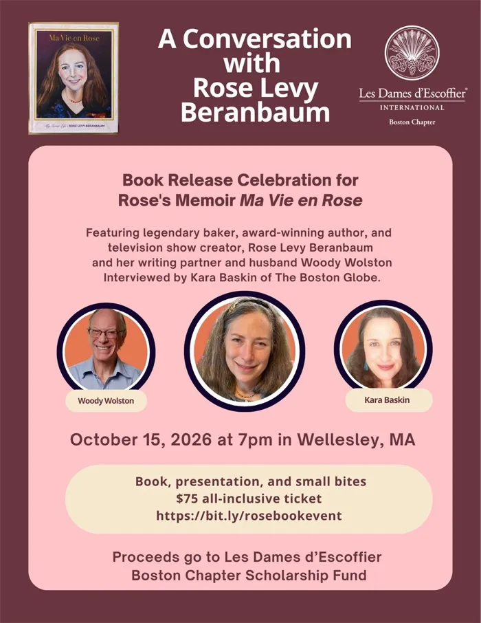 Production art for A Conversation with Rose Levy Beranbaum