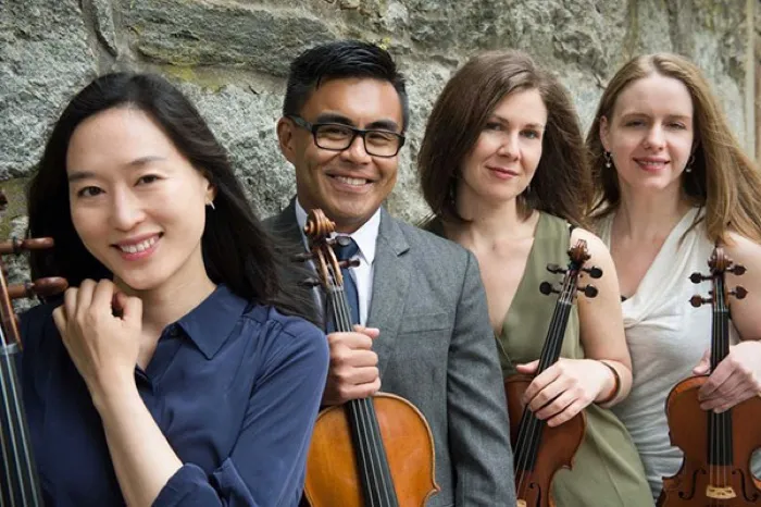 Production art for Arneis Quartet: World Premiere of Crossing Arcs by Ketty Nez
