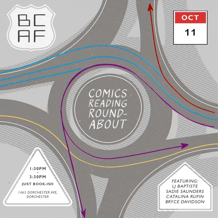 Production art for Comics Reading Roundabout -- October 2026