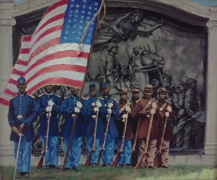 Production art for History of the 54th Regiment