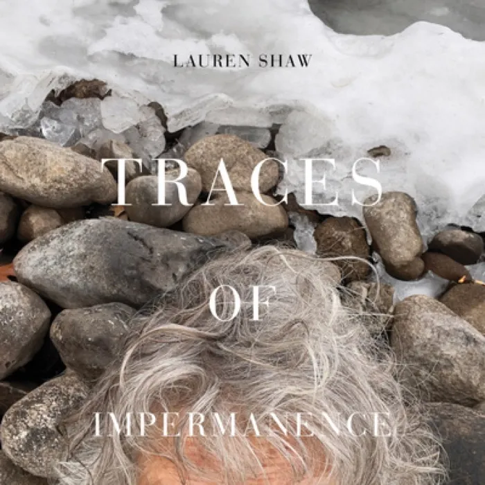Production art for Lauren Shaw, author of Traces of Impermanence, in conversation with Laura Blacklow