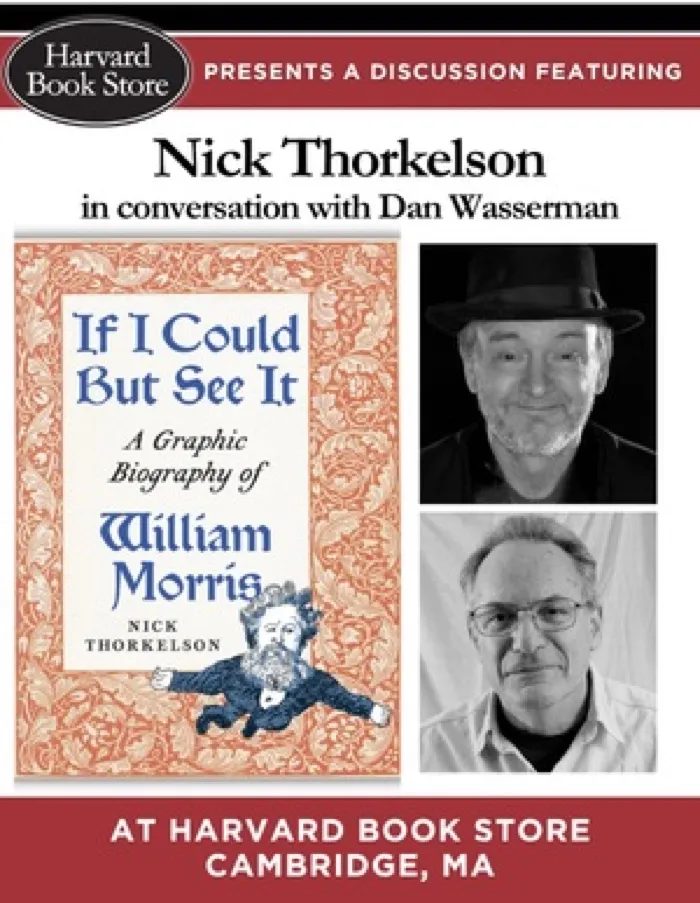 Production art for Nick Thorkelson at Harvard Book Store