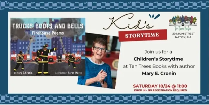 Production art for Kid's Story Time: Mary E. Cronin, Trucks, Boots, and Bells: Firehouse Poems