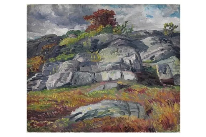 Production art for Artful Conversations: John Sloan’s “Scavenger Rocks”