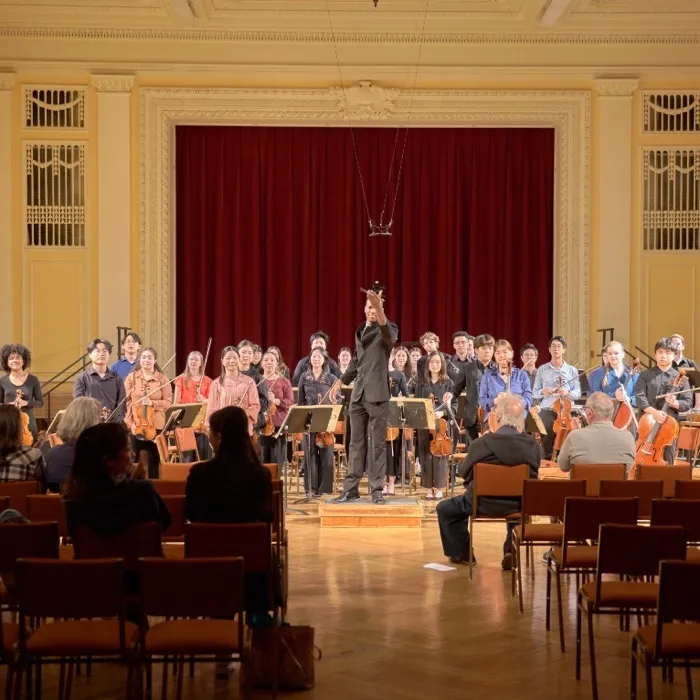 Production art for NEC Lab Orchestra + Graduate Student Conductors (April)