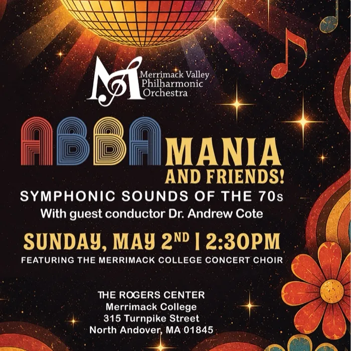 Production art for ABBAmania and Friends – Symphonic Sounds of the 70s