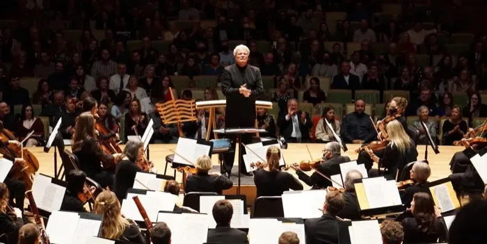 Production art for Vista Philharmonic Orchestra – On Becoming