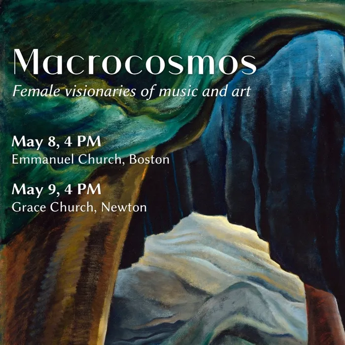 Production art for Macrocosmos: Female Visionaries of Music and Art
