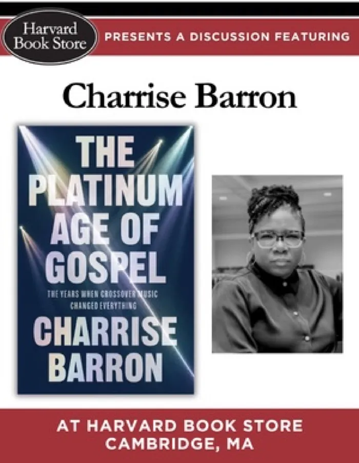Production art for Charrise Barron at Harvard Book Store