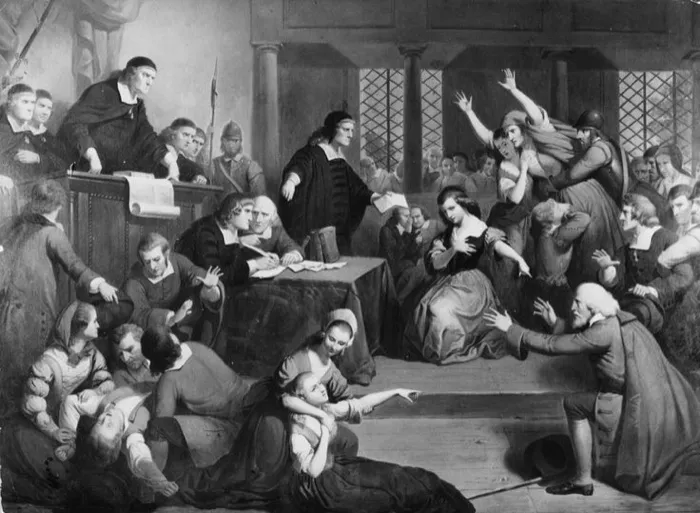 Production art for Afternoon Lecture Series: Race, Gender, and the Salem Witch Trials