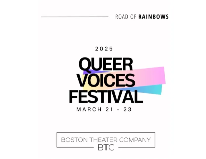 Production art for Queer Voices 2026
