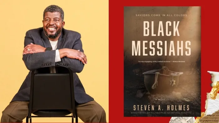 Production art for Author Event: Black Messiahs by Steven A Holmes
