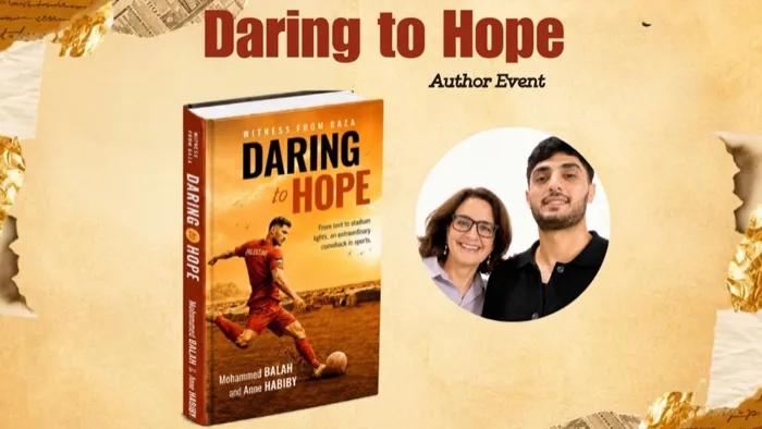 Production art for Author Talk: Daring to Hope by Anne Habiby