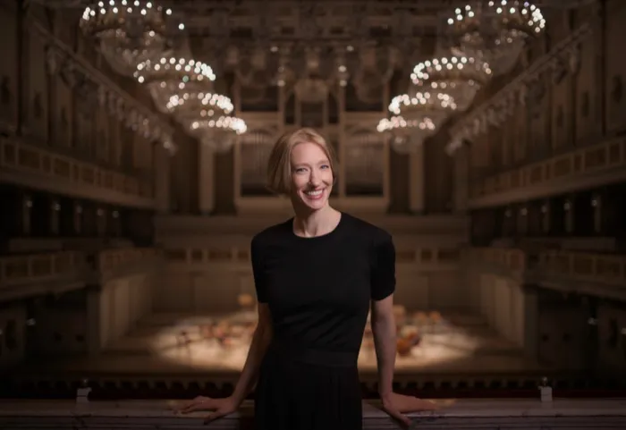 Production art for Joana Mallwitz conducts Bruch & Mahler, with Joshua Bell
