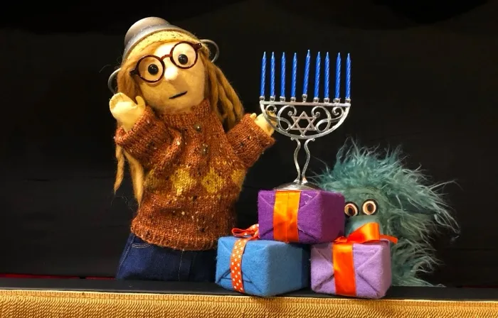 Production art for The Troll that Stole Hanukkah by WonderSpark Puppets