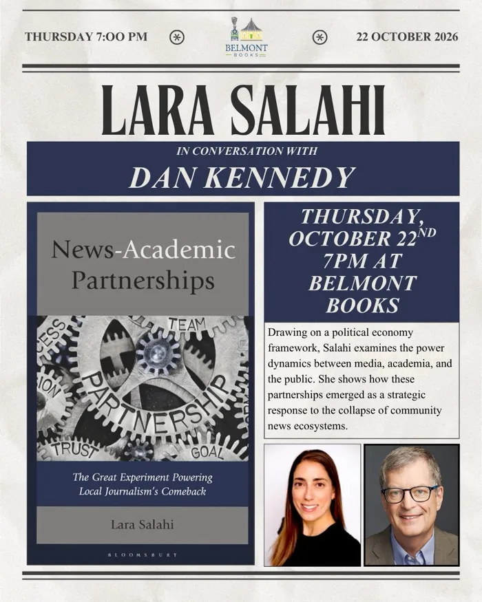 Production art for Lara Salahi with Dan Kennedy: News–Academic Partnerships