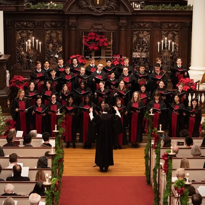 Production art for The 117th Annual Christmas Carol Service