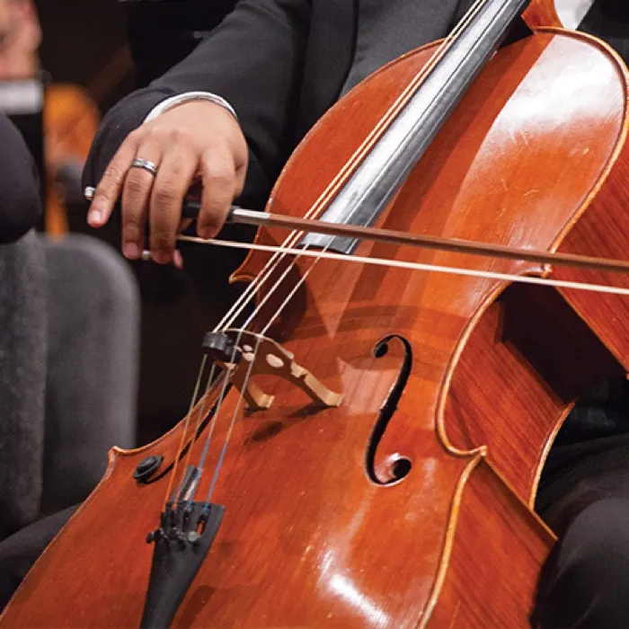 Production art for Hemenway Strings: Let My People Go— The Four Seasons Then and Now