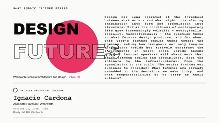 Production art for WIT SoAD Public Lecture Series: Ignacio Cardona